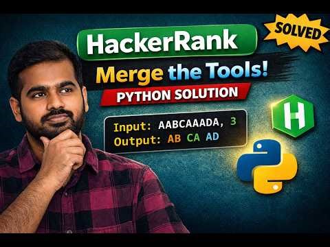 HackerRank Merge the Tools! Python Solution 🔥 | Step-by-Step Explanation