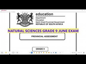 Natural Sciences Grade 9 June Exam 2026 Term 2
