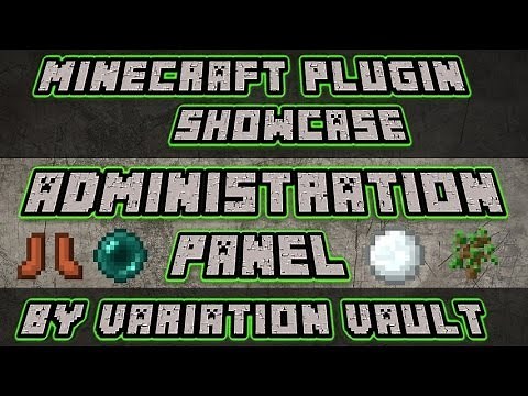 Minecraft Bukkit Plugin - Administration Panel - Admin GUI