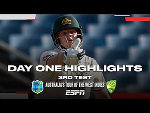 Day 1 Highlights 3rd Test Australia vs. West Indies | #Cricket