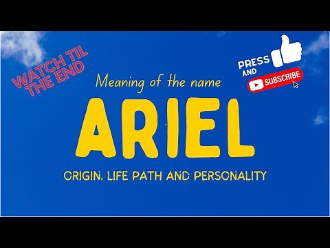 Meaning of the name Ariel. Origin, life path & personality.