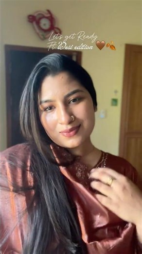 Let’s get ready: desi edition🤎🌚#makeup#youtubeshorts#getreadywithme#youtubeindia#elfhaloglow