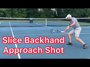 Hit A Perfect Slice Backhand Approach Shot (Tennis Technique Explained)