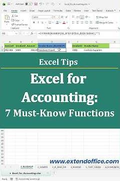 Excel for Accounting: 7 Must-Know Functions (With Real Examples)