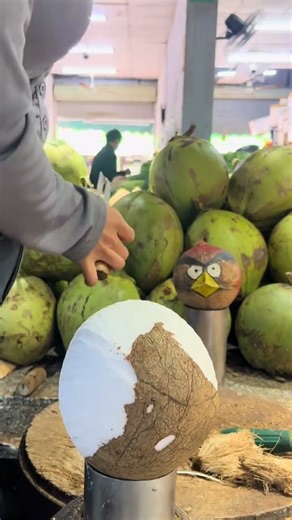 沉浸式开椰子#椰子水#椰子鸡#椰子蛋#优质农产品 #解压