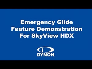 Emergency Glide Demonstration for Dynon's SkyView HDX
