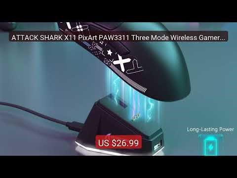 ATTACK SHARK X11 PixArt PAW3311 Three Mode Wireless Gamer Mous... — Best Buy 2026 | Great Quality!