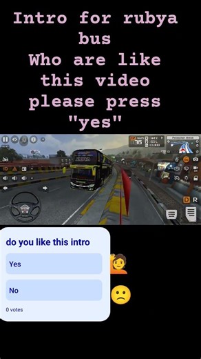 intro of rubya bus in bus simulator indonesia mod driving 🎉 #bussimulatorindonesia #bussim