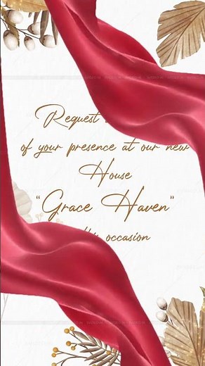 House warming ceremony invitation card