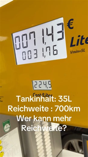 So viel Reichweite bei so einem kleinen Tank