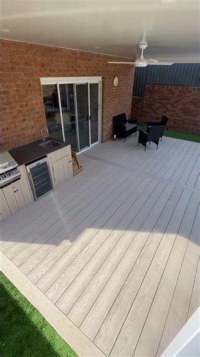 Millboard before and After around pool #deckinstallation
