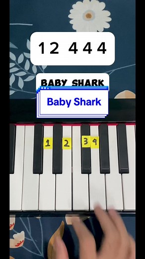 Learn How to Play Baby Shark on the Piano | Easy Tutorial