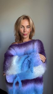 Mohair Sweater With Ties, Chunky Mohair Sweater, Crochet Wool Sweater, Mohair Pullover, Handknit Sweater, Knitted Sweater, 100% Hand Made - Etsy