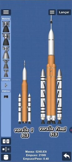 link da SLS na descrição!! #spaceflightsimulator #foguetes