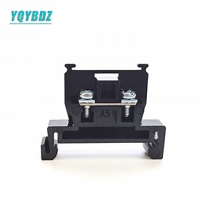 [Hot Item] Screw Crimping Terminal Block Copper TBR-5A Black Guide Rail Combination Terminal Block