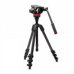 Manfrotto 502ah Video Head & Mt055xpro3 Carbon Tripod Kit