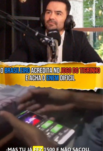O brasileiro acredita no tigrinho e acha o ENEM difícil! Via @missaobrlivre