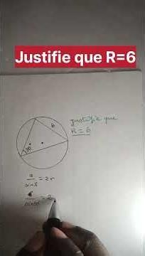 Prove that the radius is equal to 6 units! #math #mathematics #radius
