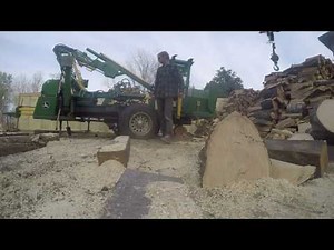 Homemade John Deere Themed Log Splitter