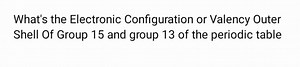 What's the Electronic Configuration or Valency Outer Shell Of G... | Filo