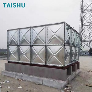 [Hot Item] HDG Galvanized Steel Modular Square Sectional Panel Custom Capacity Rain Water Collecting Tanks