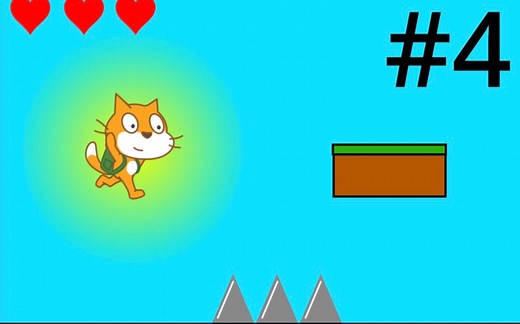 Scratch跑酷游戏教程#4 - 美化与下一关