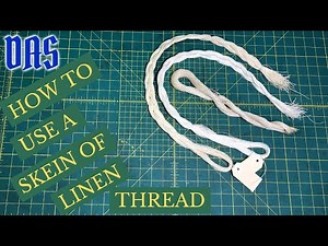 How to Use a Skein of Linen for Bookbinding // Adventures in Bookbinding