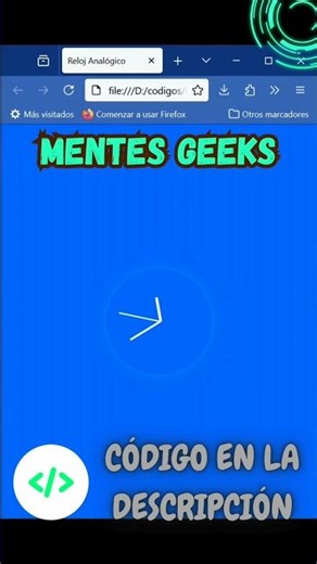 Cómo crear un #reloj analógico con #HTML, #CSS y #JavaScript #webdesign #webdevelopment #programming