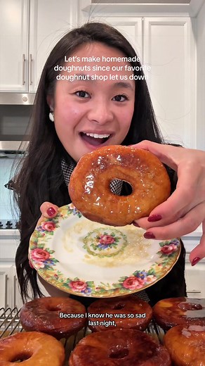 Any good doughnut shop recs in the DC area? 🍩🍫☕️ Recipe: Doughnut Ingredients: -4 3/4 cup AP flour -2 1/4 tsp instant yeast -2 eggs -8 tbsps melted butter -1 1/3 cup warm milk (about 100 F) -1/3 cup sugar -1 tsp flaky salt -2 tsps vanilla bean paste -1/2 tsp espresso powder Maple Coffee Glaze Ingredients: -3 cups powdered sugar -12 tbsps butter -2/3 cup maple syrup -4 tbsps milk -1 tsp vanilla bean paste -1/2 tsp flaky salt -1/2 tsp espresso powder -3 tbsps bourbon Instructions: 1. Combine you