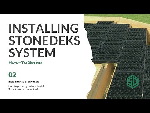 Part 2 - How To Install The StoneDeks System - Installing The Silca Grates