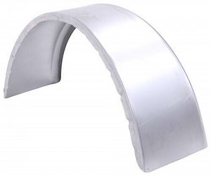 Single Axle Trailer Fender for Boat Trailers - Cold Rolled Steel - 14" Wheels - Qty 1 etrailer Trail