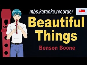 Beautiful Things - Benson Boone Flute Recorder Tutorial / How To Play