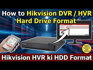 How to Hikvision DVR / HVR Hard Drive Format | Hikvision HVR ki HDD Format kase kre
