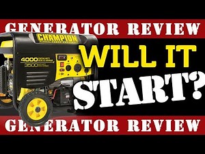 Review of the Champion Global Power Equipment 3500 Watt Generator (Champion 4000 Watt Generator)