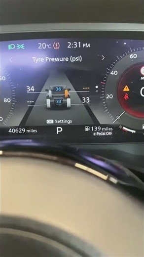 Nissan tyre pressure light reset tpms #nissan #tpms #tyrepressure #reset