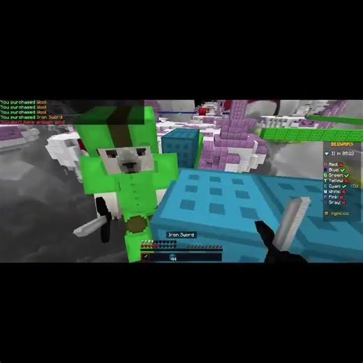 clipping a ng staff member #nethergames #shorts #minecraft