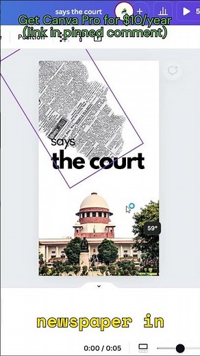 Create a Ripped Newspaper Transition in Canva!