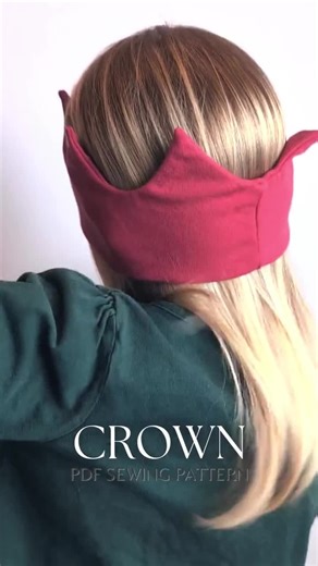 Crown Headband PDF Sewing Pattern for Kids and Adults, Download Unisex Hat Easy Printable PDF Tutorial, Beginner Sewing Gift Idea for Friend - Etsy