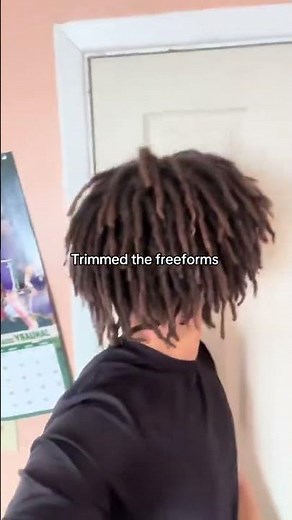 Trimmed the freeforms #dreads #freeformlocs #freeformdreads #dreadslocks #blackhairstyles #natural