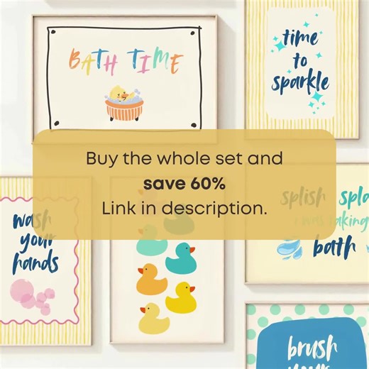 Bathroom Hygiene Sign, Brush Your Teeth, Kids Toddlers Washroom Reminder, Instant Digital Download - Etsy