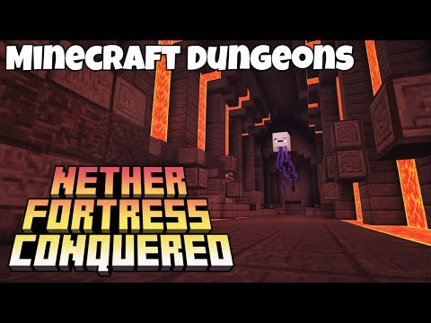 Exploring the MYSTERIOUS Nether Fortress in Minecraft Dungeons
