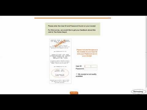 www.homedepot.com/opinion The Home Depot survey video by Surveybag
