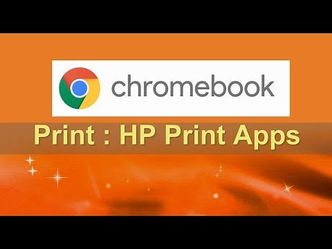 Printing from Chromebook using HP Print for Chrome