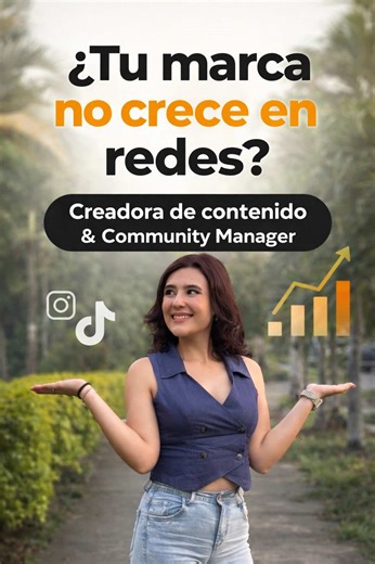 Creadora de contenido y community manager para marcas 🚀 Ayudo a negocios a crecer en redes con contenido estratégico, UGC y gestión de redes sociales. 📩 Escríbeme para trabajar juntos #creadordecontenido #communitymanager #ugccreator #marketingdigital #gestionderedes