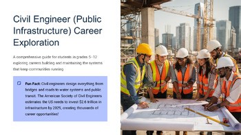 Civil Engineer Public Infrastructure Career Exploration Presentation Dec Care...