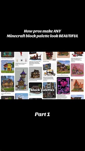How pros make ANY Minecraft block palette look BEAUTIFUL#minecraft #minecraftblocks #palette #minecrafttutorial #viral