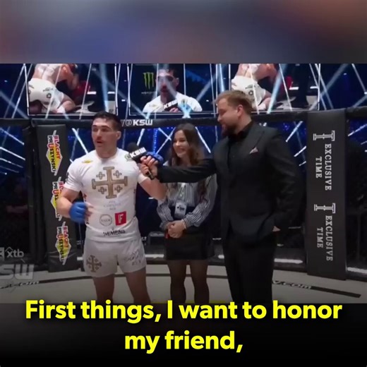 🇫🇷🔴French fighter Hugo Deux won his fight and voiced his support for French activist, Quentin Deranque, who was beaten to death by Antifa extremists.“First of all, I want to honor my friend Quentin Deranque, who died at the hands of cowardly antifascists and communists. Praise be on him. I hope right now he’s with Jesus Christ in peace.""This is our continent. Europe is our territory. Poland belongs to the Poles. France belongs to the French. Remember that.""Don’t trust the politicians—they h