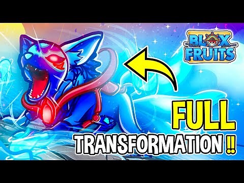 I Unlocked Full *KITSUNE TRANSFORMATION* In Blox Fruits !! Roblox Blox Fruits KITSUNE SHOWCASE