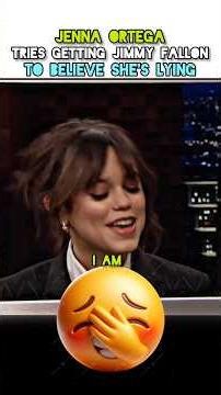 Jenna Ortega Tries Lying To Jimmy Fallon 😂🔥 | Jimmy Fallon #shorts