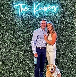 Custom Neon Sign, Wedding Neon Sign, Personalized LED Neon Signs, Customized Neon Sign Wedding Reception, Light Up Sign, Neon Name Sign Personalized for Wall Decor, Neon Letters bedroom (1 Line 35")